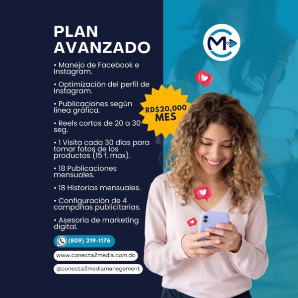 Manejo de Redes Sociales Plan Avanzado
