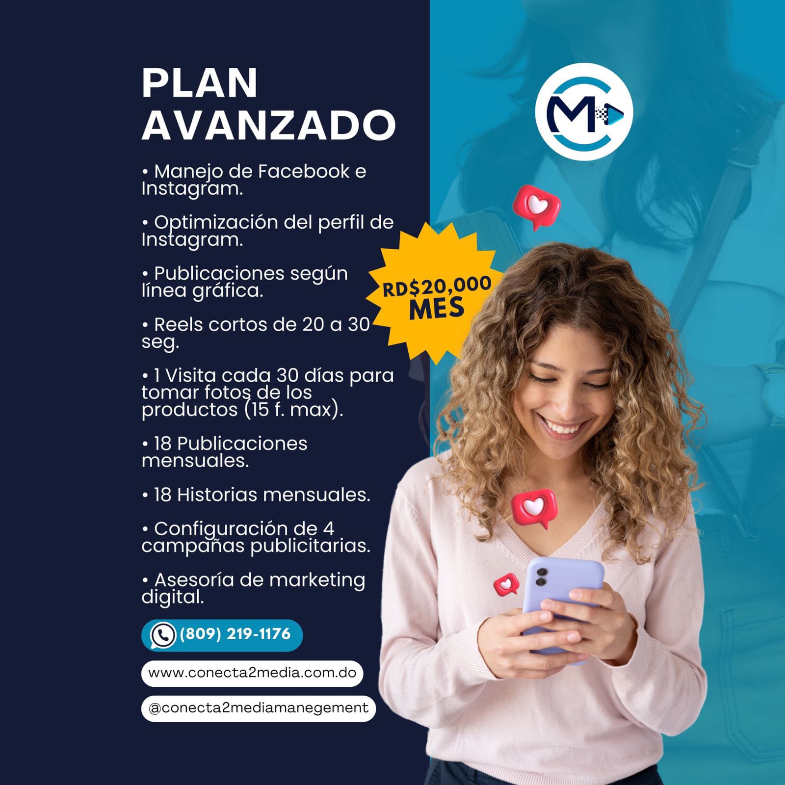 Manejo de Redes Sociales Plan Avanzado