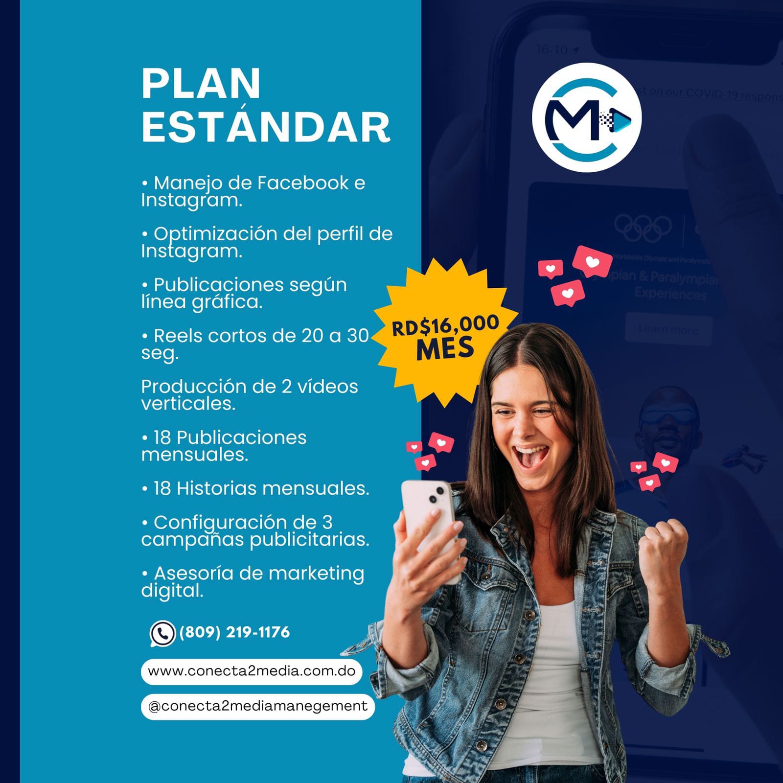 Manejo de Redes Sociales Plan Estándar