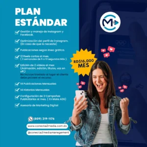 Manejo de Redes Sociales Plan Estándar
