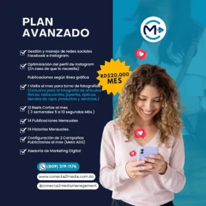 Manejo de Redes Sociales Plan Avanzado