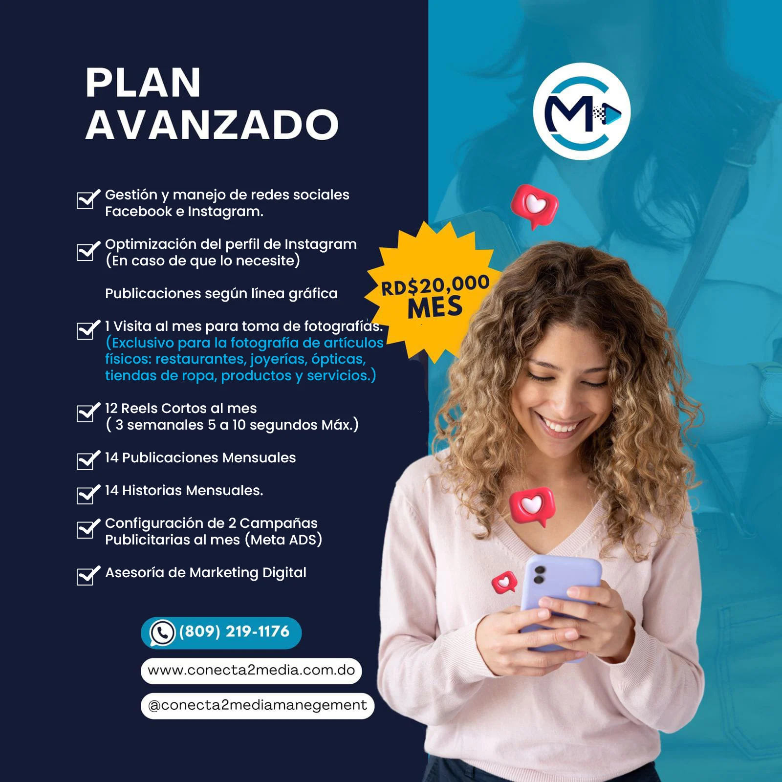 Manejo de Redes Sociales Plan Avanzado