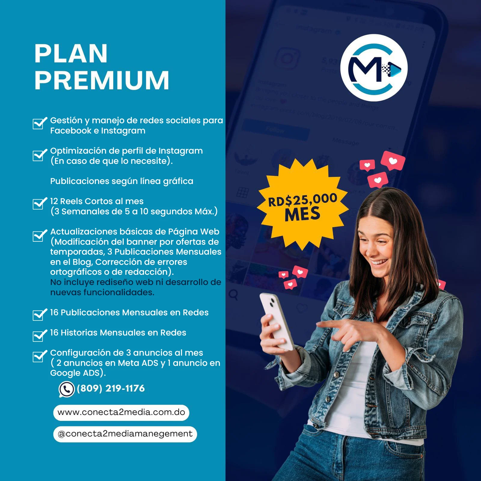 Plan Premium de Manejo de Redes Sociales