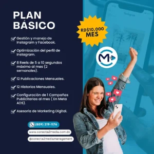 Manejo de Redes Sociales Plan Básico